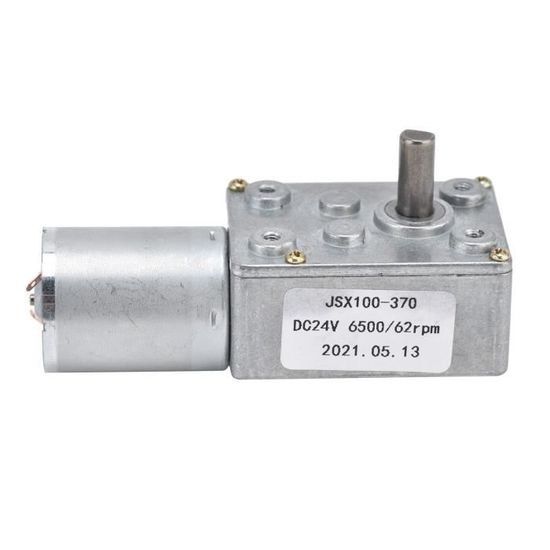 Moteur à Engrenage Vis Sans Fin Micro DC Motoréducteur 24V 25RPM - Moteur Réducteur Haute Torsion