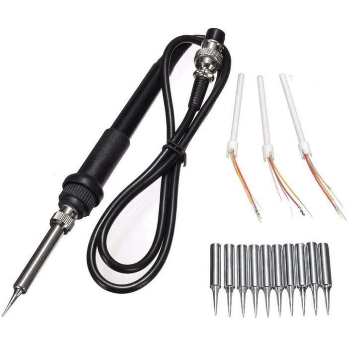 10 Pointes à Souder En Cuivre 900M-T-I Pour Stations 936/937 - Basse Température, Forme Aiguille, Diamètre 6.7 Mm - 13