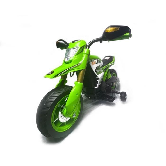 Moto Ataa Enduro Vert - Moto électique pour enfant avec batterie