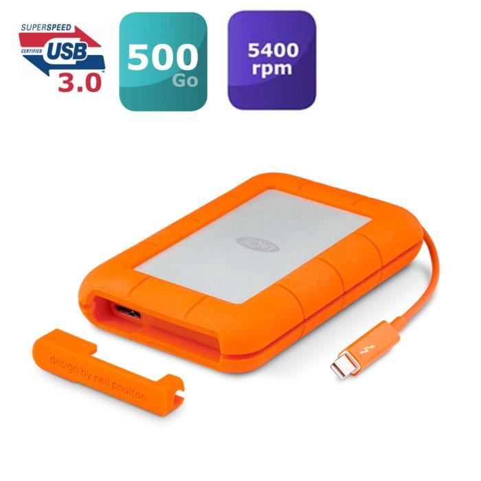 Lacie Rugged Thunderbolt Ssd 500 Go Cable Prix Pas Cher