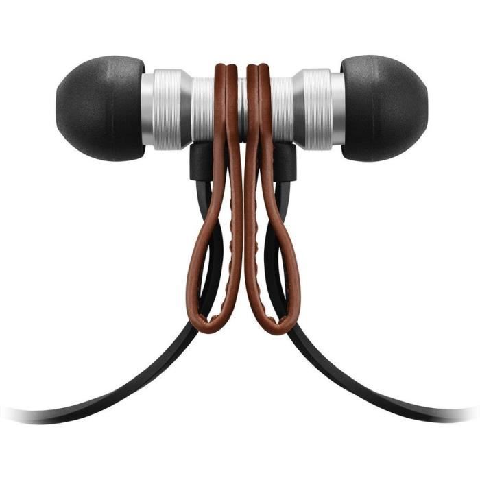 Music Meters M-Ears Bluetooth Silver & Marron