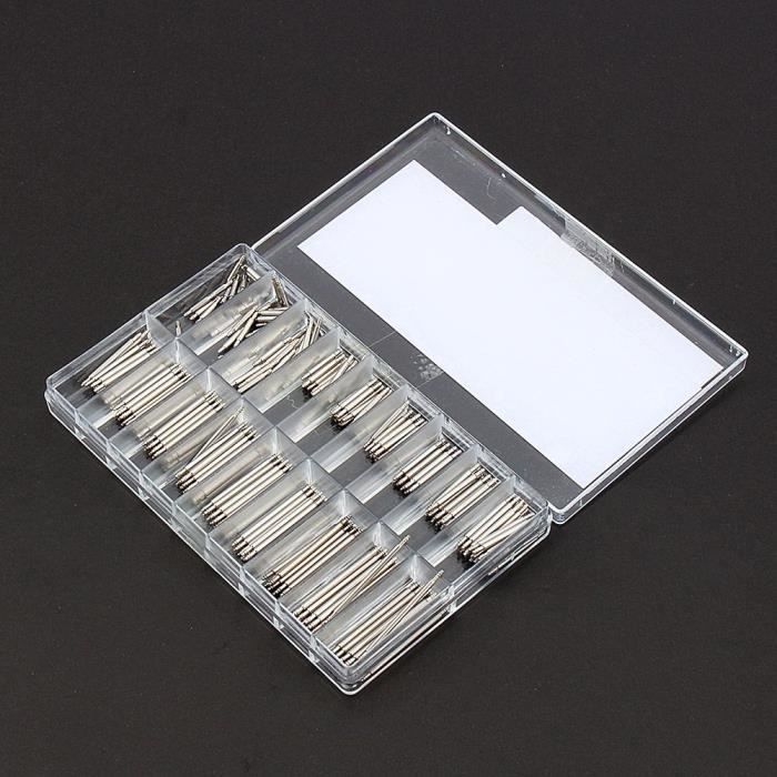 360Pcs 8-25mm Le ressort de montre de poignet de courroie de goupilles ouvre l'outil Pour Réparation de Montre -SEC