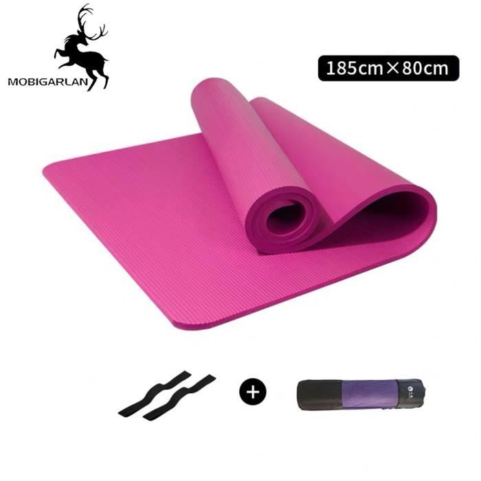 Tapis de Yoga Antidérapant - Tapis Yoga Antidérapant Écologique - Tapis pour Yoga Et Pilate - Matelas Yoga - Yoga Mat 185 x 80 cm