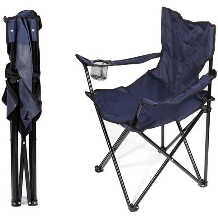 Fauteuil camping pliant avec housse
