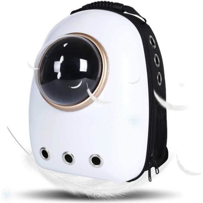 Astronaute Sac Respirent Sac à Dos de Transport pour Chat Petit Chien Sac Léger Portable pour Voyage Randonnée Camping pour Chiot