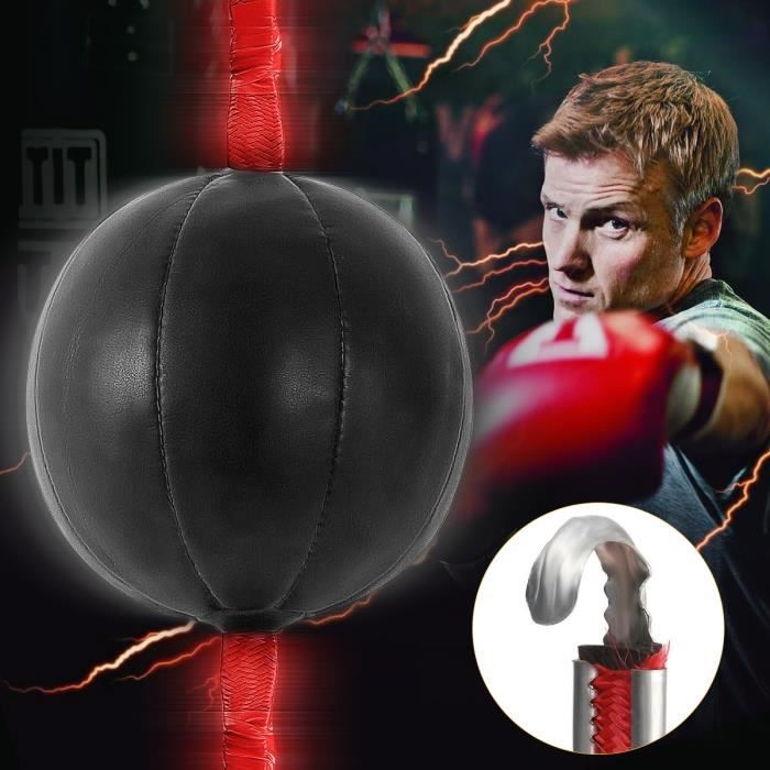 Sac de frappe,Cuir PU MMA boxe vitesse balle & Muay Thai boxe pivote sac de frappe boxe entraînement Speedball équipement de boxe