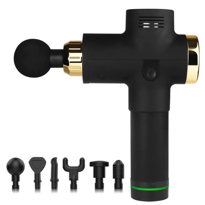 Massage gun appareil de détente musculaire sans fil / 20 vitesses + 6 têtes avec mallette de voyage offerte