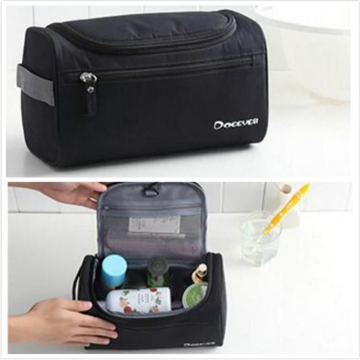 Pinly Trousse de toilette Imperméable pour hommes-Noir
