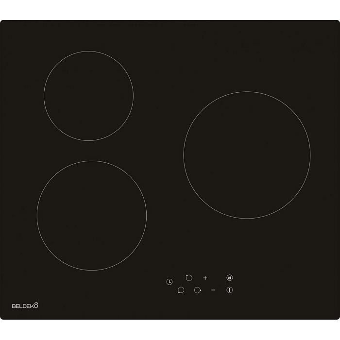 TABLE DE CUISSON INDUCTION - PLAQUE DE CUISSON INDUCTION Table de cuisson Vitrocéramique 3 foyers - Encastrable BELDEKO18
