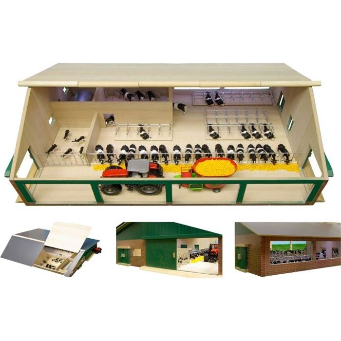 Kids Globe Grange de vache avec salle de traite 1:32