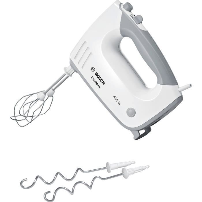 Bosch - MFQ36400 - Batteur à main, 450 watts, Blanc / Gris