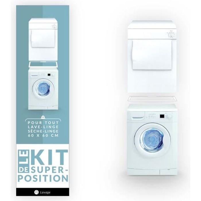 HOME EQUIPEMENT - Kit superposition simple pour lave-linge et sèche-linge