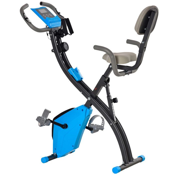 Vélo d'appartement cardio Fit 97x51x115cm Bleu