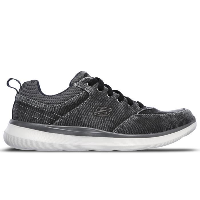 Skechers Delson 2.0 Kemper 210024-BLK - Chaussure pour Homme Gris
