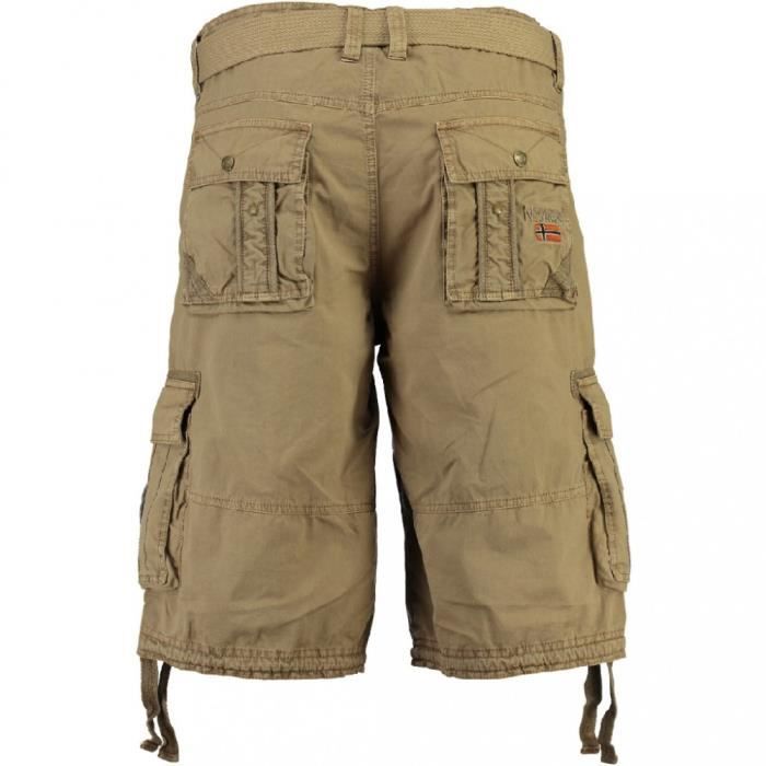 GEOGRAPHICAL NORWAY Bermuda PANTHEONMEN en coton Beige - Homme