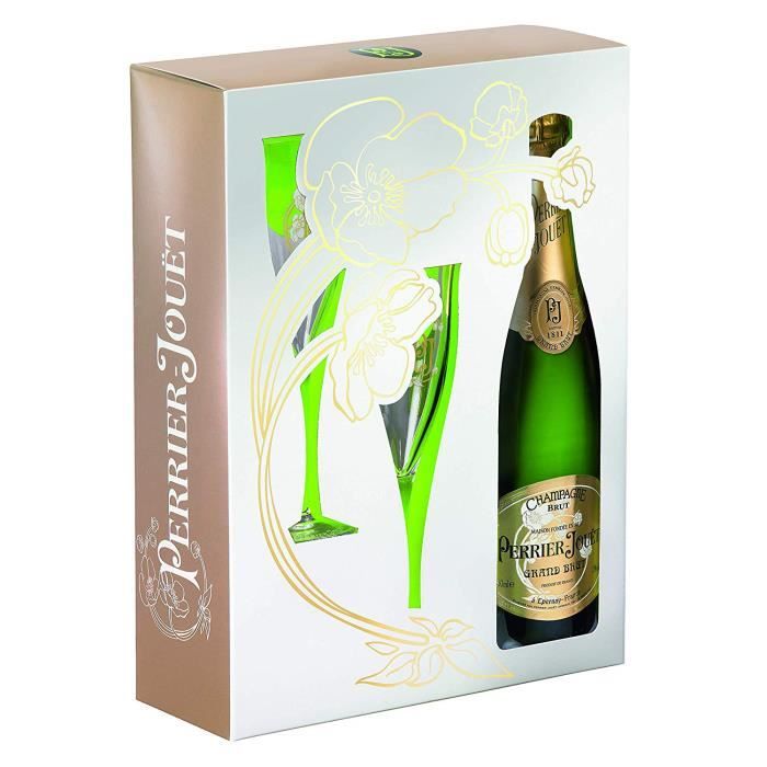Perrier Jouët Coffret Perrier-Jouët Grand Brut 75 cl avec 2 Flutes - 3163937231491