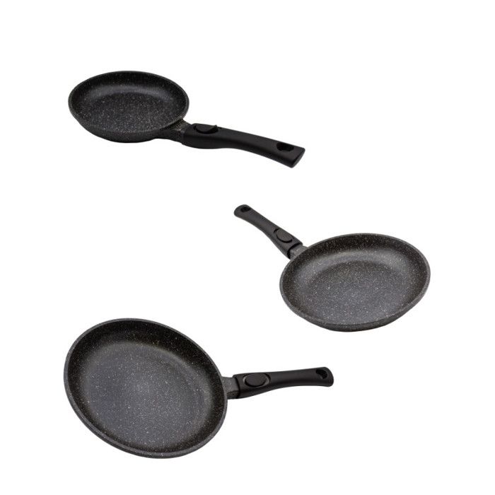 Lot de 3 poêles 20/24/28 CM Pradel luxe