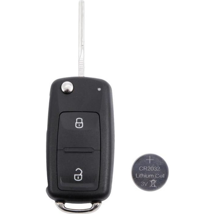 Coque cle etui pour VW Amarok T5 T6 telecommande 2 boutons reparation voiture