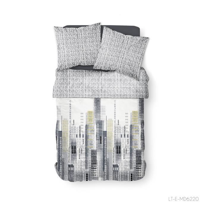 Parure de couette 100% coton 57 fils 260x240 LUCIA