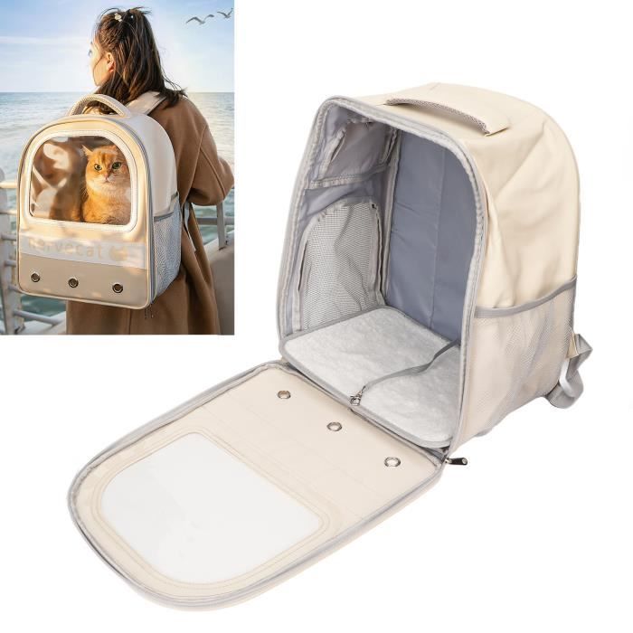 DUO sac à dos pour chat Chat sac à dos polyvalent grande capacité Transparent ventilé Portable Pet bulle sac de voyage En Stock