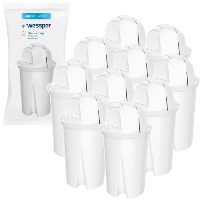 Wessper filtres pour la carafe filtrante Wessper AquaClassic, DAFI Crystal,AQUAPHOR Ideal, Brita avec le système Classic