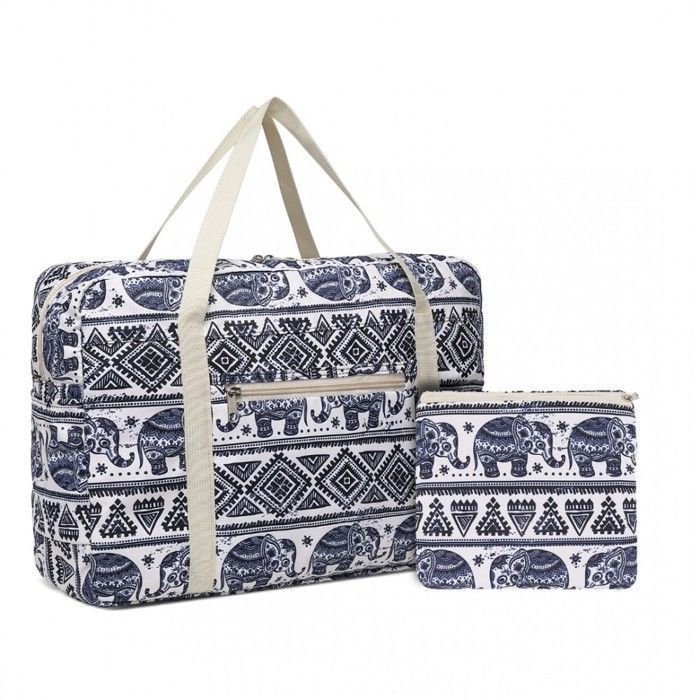LaresDay - 2 Sacs De Voyage Pliables 44x32x14 Cm - Grand Sac à Main étanche, Idéal Weekend, Sport, Déménagement - Ryanair & Spirit Accepté - Rose