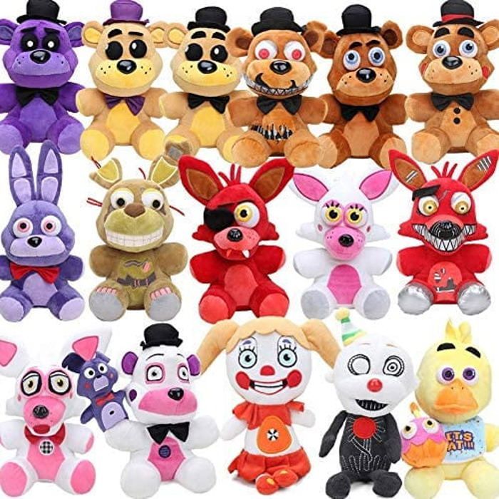 FUNKO 8& PELUCHE Rockstar Foxy Pizza Simulatore Cinque Notti A Freddys