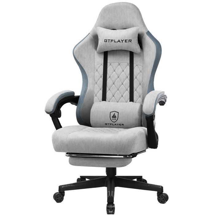 Chaise gaming GTPLAYER dossier papillon Tissu 50 x 54 x 135 cm - vue 2