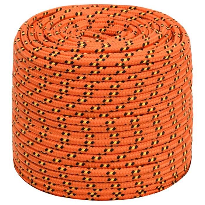 Corde De Bateau Polypropylène 8 Mm 50 M - Corde Amarrage Levage Gréement Vert - Résistance 420 Kg
