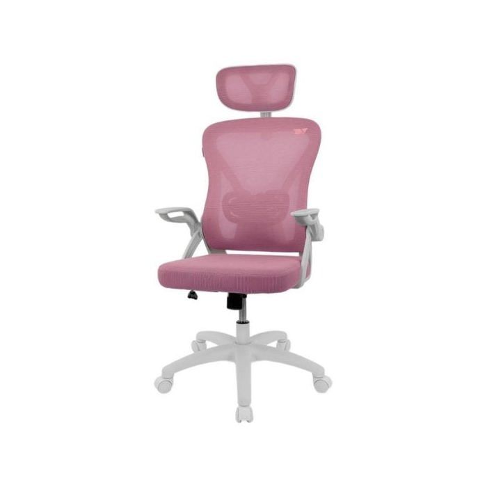 Silla gaming Drift DRAIR35 rosa respaldo de malla reposabrazos ajustables 120 kg