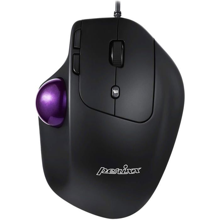 Perixx PERIMICE 520 Trackball Ergonomique Programmable avec câble USB Angle Ajustable Design avec 8 Boutons - vue 2
