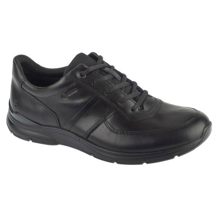 ECCO ECCO Irving GTX — Baskets homme en cuir noir Gore‑Tex lacets