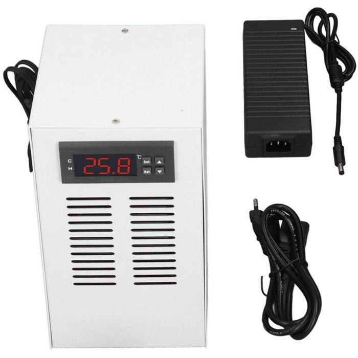 Refroidisseur Daquarium 72 W 3 L Min 30-35 DB Refroidisseur Deau à Faible Bruit Daquarium Spécial Silencieux Compresseur de Ré