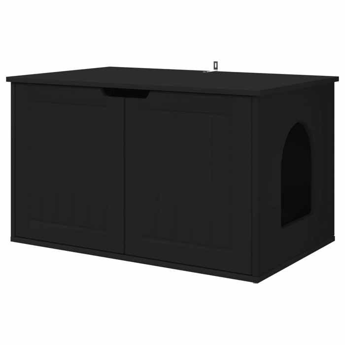 Saison Soldes Maison pour chat - SARAZYJ - design mignon - Noir 85 x 55 x 53 5 cm Bois dingénierie MM1620 Saison Soldes Maison pour chat - SARAZYJ - design mignon - Noir 85 x 55 x 53 5 cm Bois dingénierie MM1620