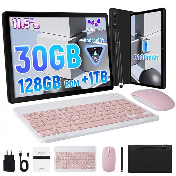 Tablette - KOTSREN - 115 2K FHD - Octa-core - 30 Go (6+24) - 128 Go extensible jusquà 1 To
