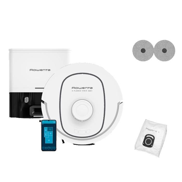 Rowenta X-Plorer Série 380+ Aspirateur robot laveur Modèle Animal & Allergie RR89U7E0 - Rowenta