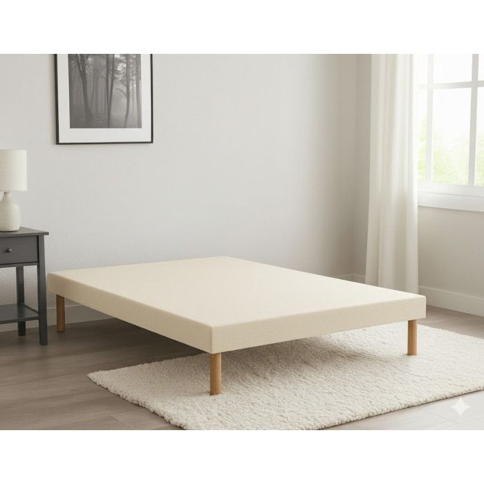 Sommier Essenzia TRADITION GRAPHIC 13cm Couleur 180x200 Beige Lattes