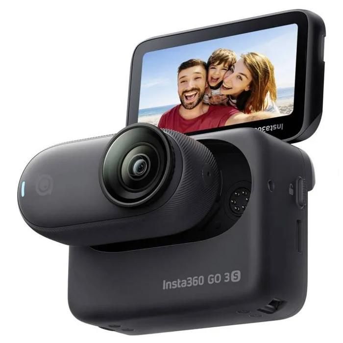 Caméra sport 4K - INSTA360 - GO 3S - 128GB - Ultra-légère - Bluetooth - Résistant aux éclaboussures - Noir