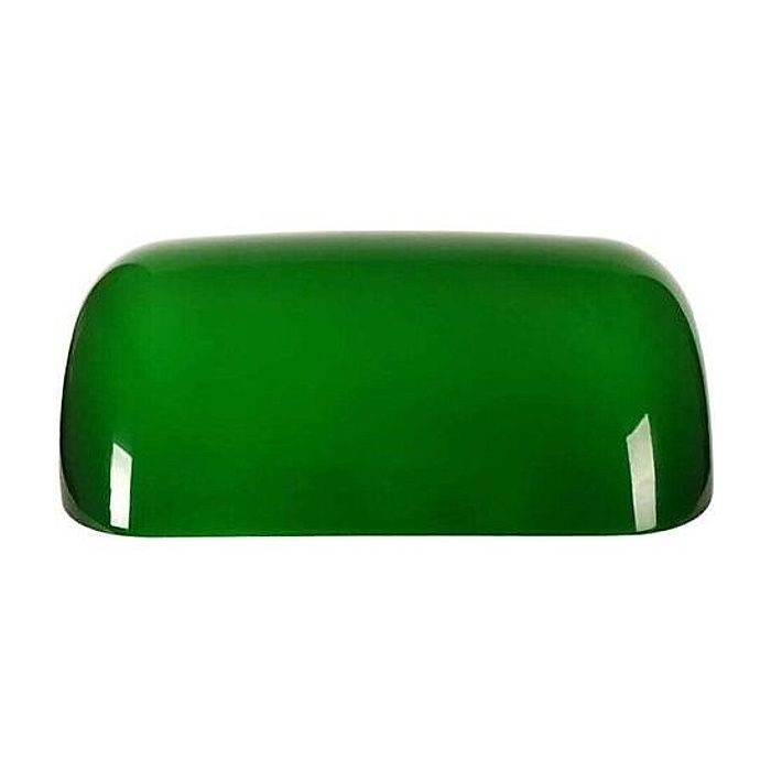 Abat‑jour verre vert rechange lampe de bureau. Éclairage diffus ambiance chaleureuse pour votre espace de travail.