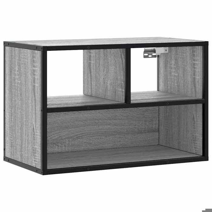 NOUVEAU Meuble télé - Meuble TV - Console TV - Sonoma gris - 60x31x39 5cm bois dingénierie et métal48267