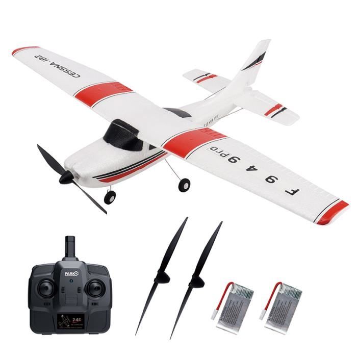Avion RC WLtoys F949pro 3CH Avec Gyroscope 6 Axes - Modèle CESSNA-182, Moteur 1020, Portée 200m, Pour Débutants