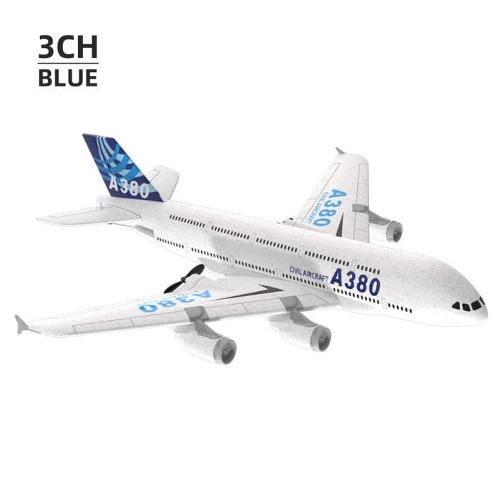 3CH bleu-Planeur'avion Rc 3Ch 2Ch A380, télécommande en mousse, avion à  ailes fixes, modèle'avion 6 Gyroscope - Cdiscount Jeux - Jouets