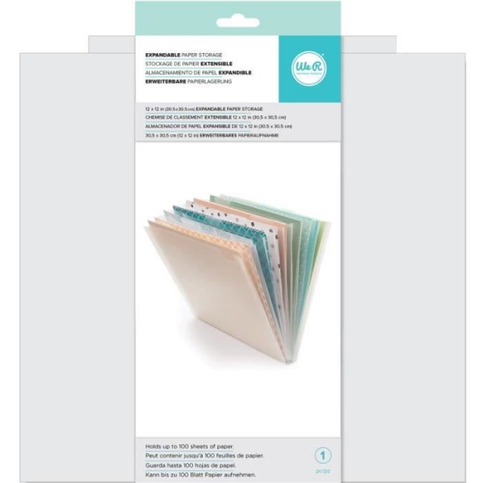 Pochette De Rangement Extensible Pour Papiers 30x30 We R Memory Keepers Achat Vente Porte Papiers