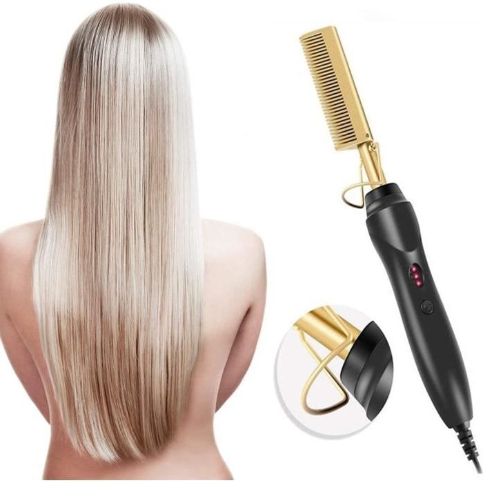 Peigne lisseur cheveux crépus Outlet