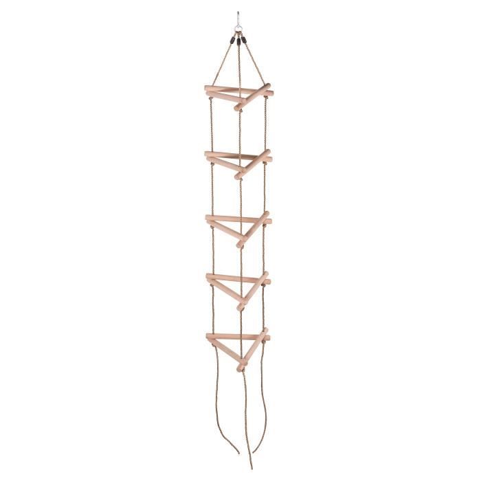 Charge Maxi 220lbs PoeticHouse Échelle De Corde Enfant 3D Triangle Échelle De Corde Balancoire Échelle De Corde descalade avec 5 Échelons 