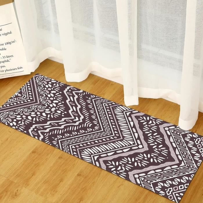 VAPOKF Lot De 2 Tapis De Cuisine Antidu00e9rapants Et Lavables - Motif