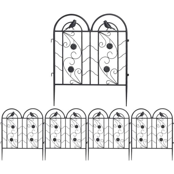 BESPORTBLE Lot De 10 Petites Clôtures Blanches En Plastique