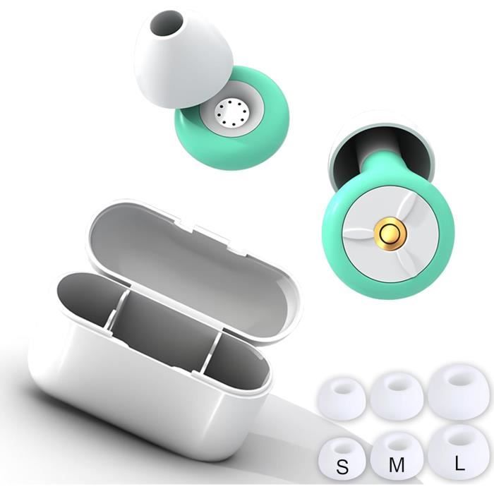 Bouchons D'Oreilles Pour Dormir 4 Filtres Acoustiques Anti-Bruit Violet - Sommeil, Voyage, Travail