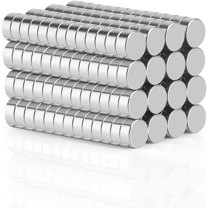 400 Mini Aimants Néodyme 3x1mm - Très Puissants Pour Tableau, Frigo, Bureau, Bricolage