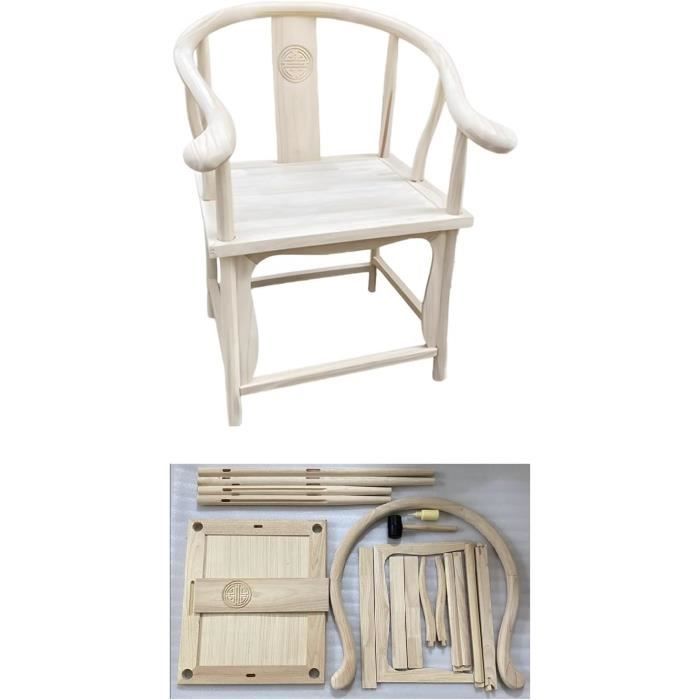 chaise en bois massif, chaises orientales de meubles chinois, chaise de bras de longévité chinoise, arc circulaire.[z455]